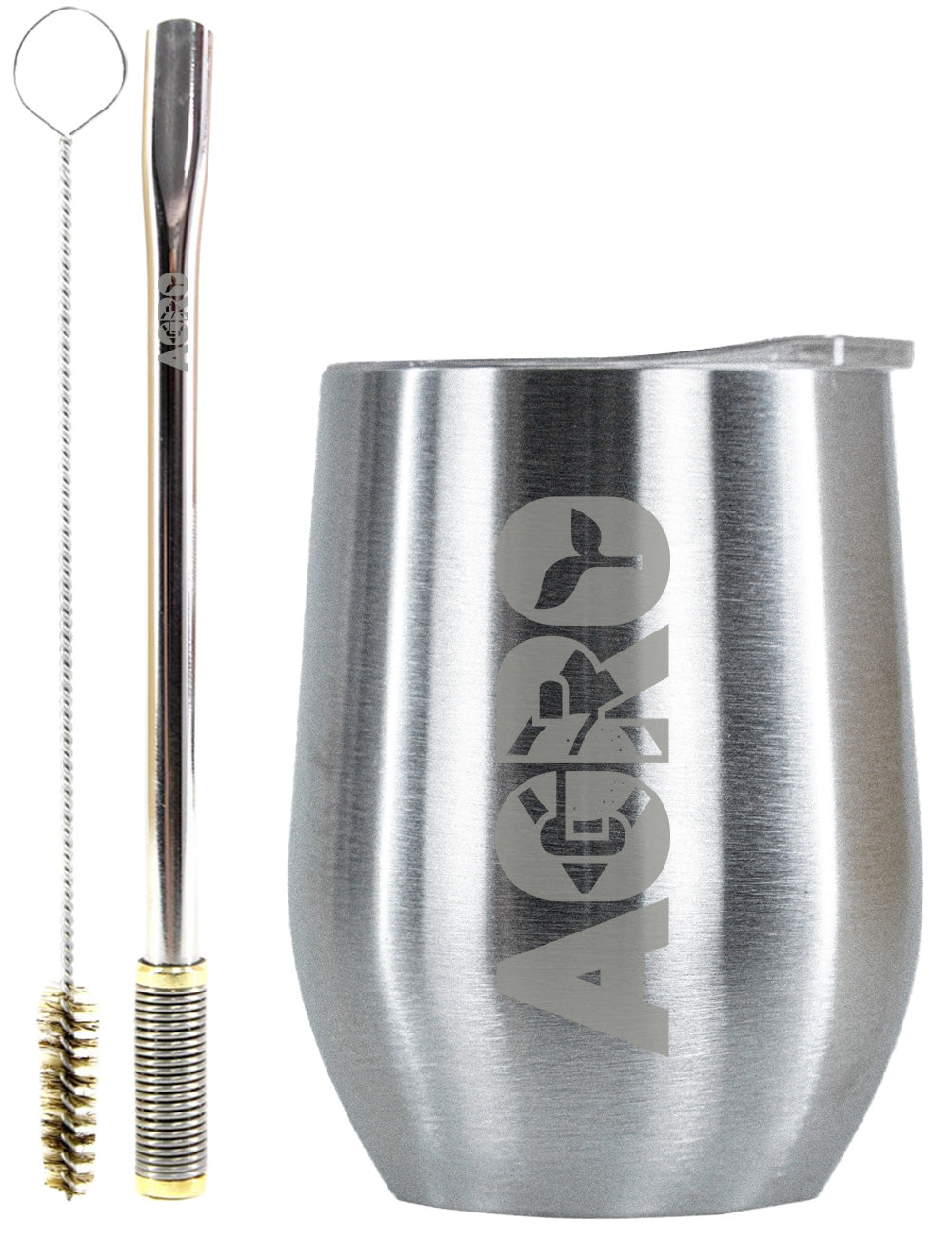 Kit Tereré Copo Cuia Premium Bomba Inox Agro Brasil