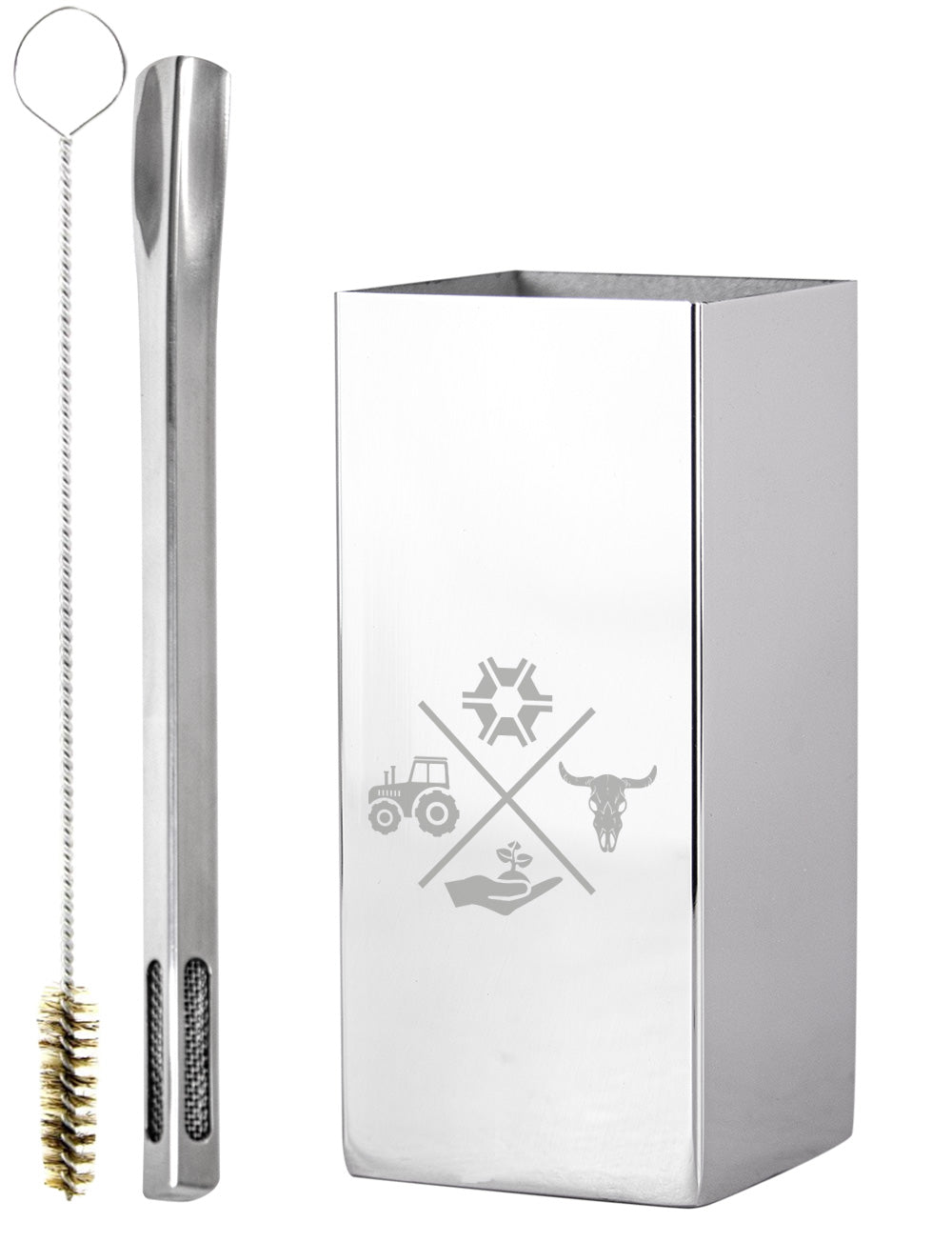 Kit Tereré Copo Cuia Premium Bomba Inox Made in Roça