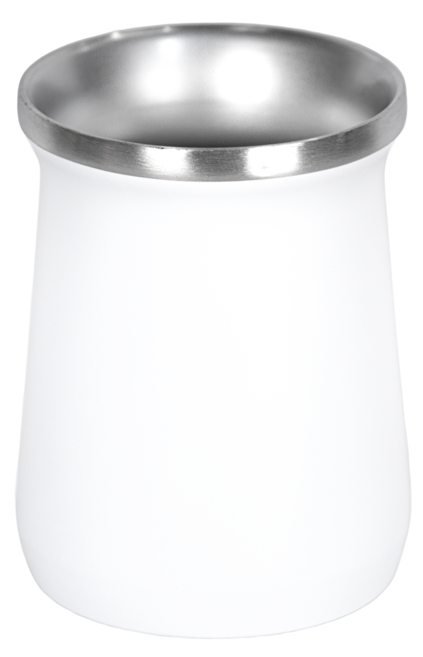 Copo Cuia Tereré Térmico 100% Inox 236ml Branco
