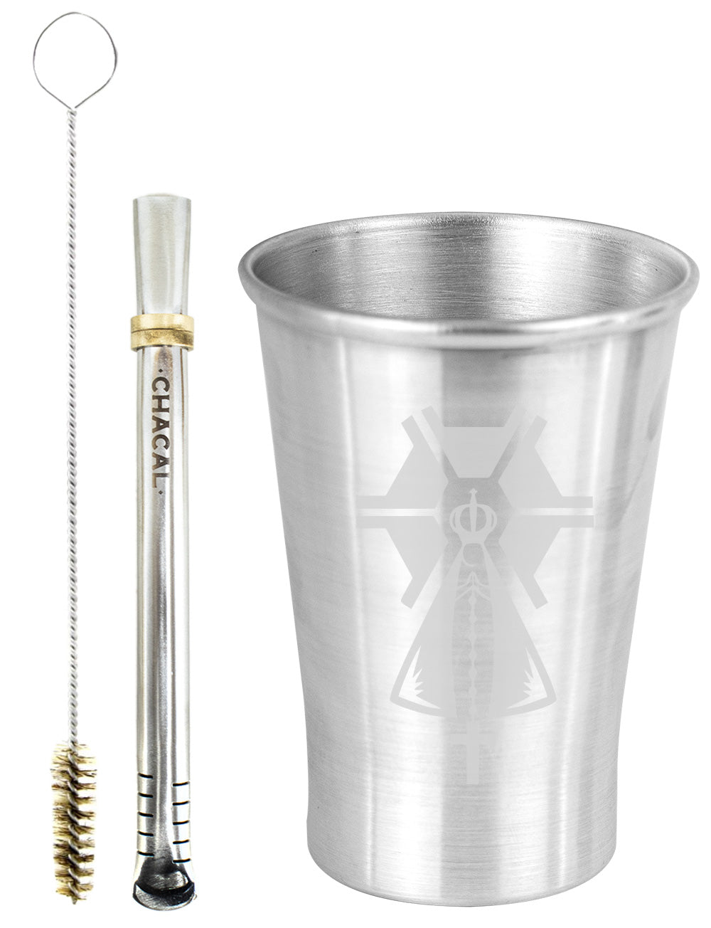 Kit Tereré Copo Cuia Econo Bomba Silver Nossa Senhora Agro