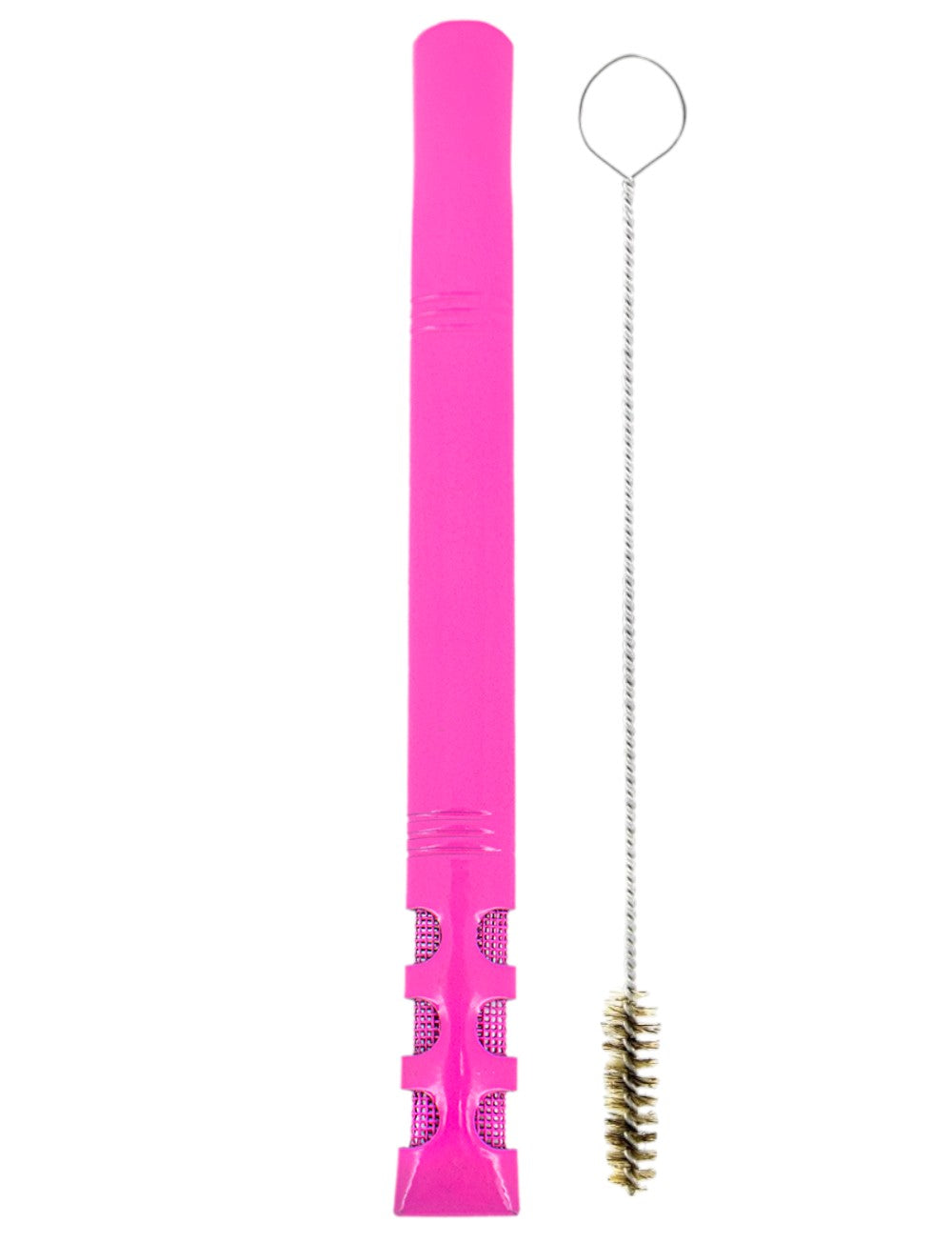 Bomba De Terere 19cm Aço Inox Lisa v6 Pink