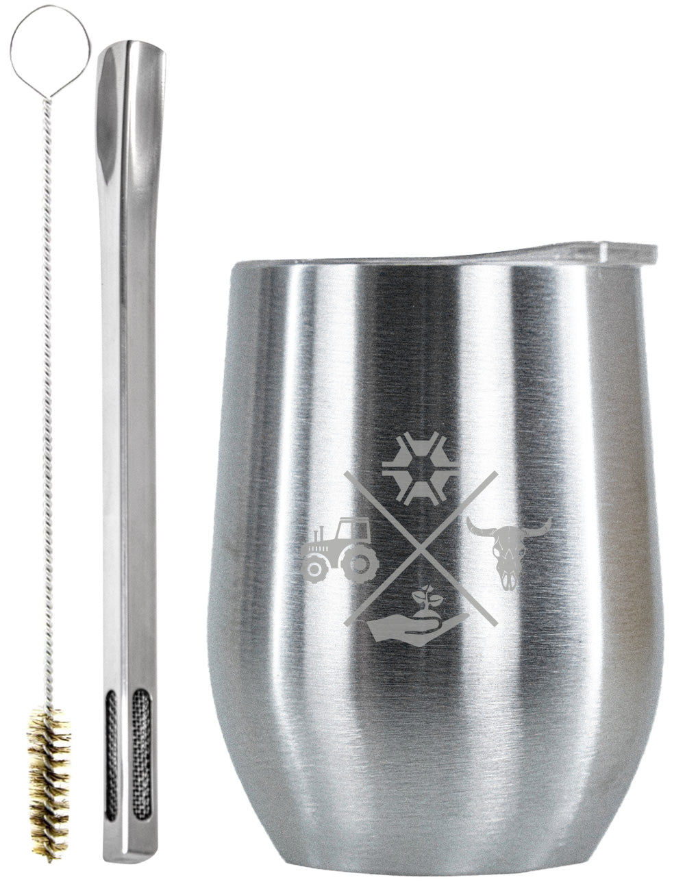Kit Tereré Copo Cuia Premium Bomba Inox Made in Roça