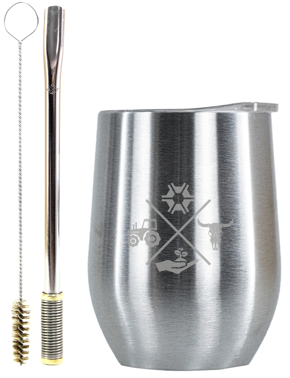 Kit Tereré Copo Cuia Premium Bomba Inox Made in Roça
