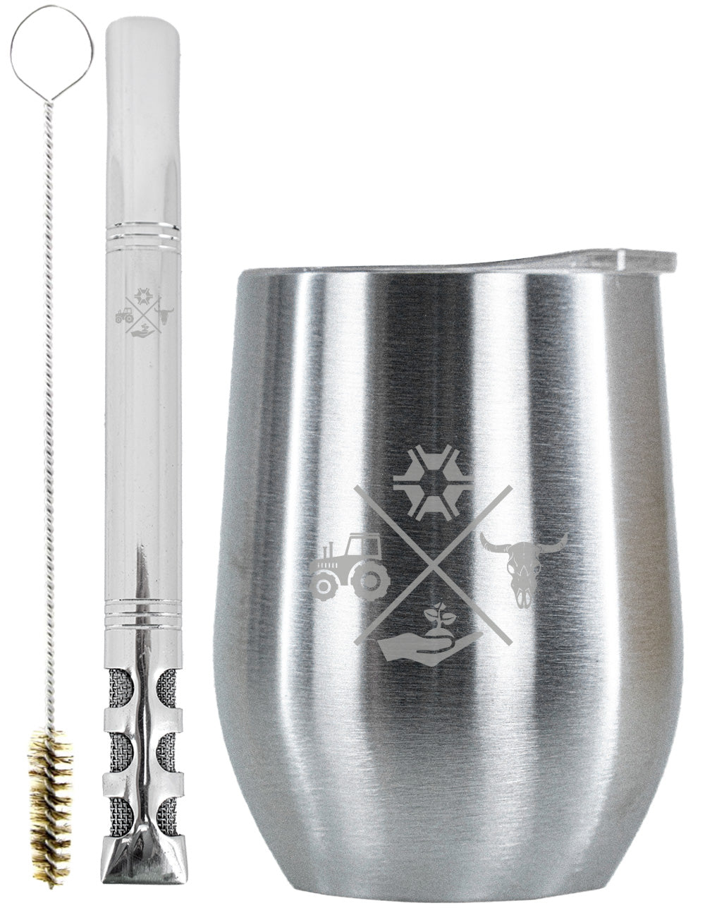 Kit Tereré Copo Cuia Premium Bomba Inox Made in Roça