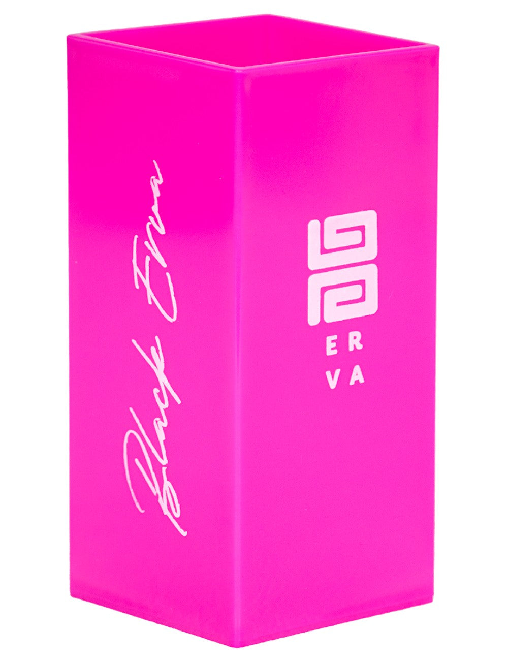 Copo Tereré Black Erva Acrílico Quadrado Pink Rosa 270ml