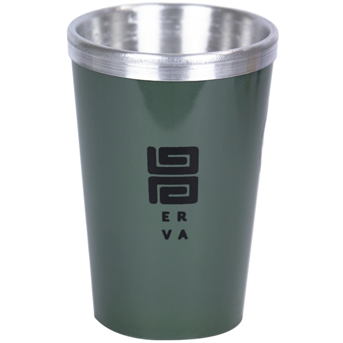 Copo Térmico Tereré Black Erva Alumínio e Acrilico Verde 300ml