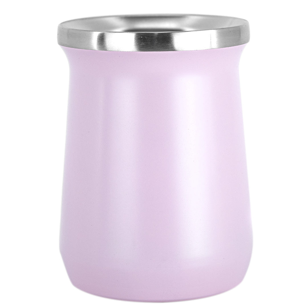 Copo Cuia Tereré Térmico 100% Inox 236ml Rosa