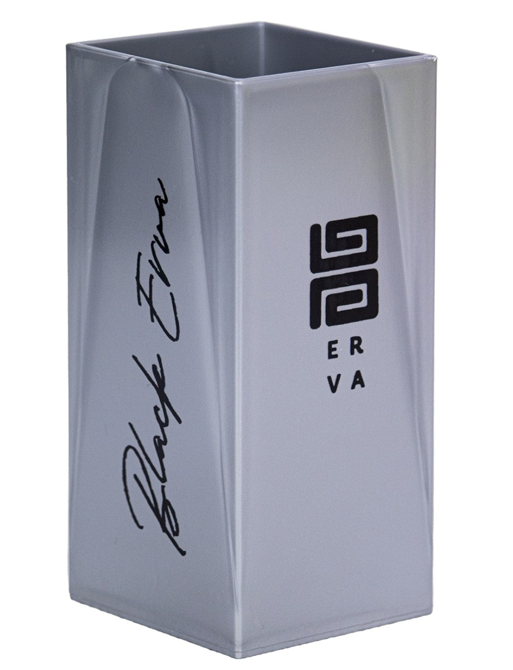 Copo Tereré Black Erva Acrílico Quadrado Cinza 270ml