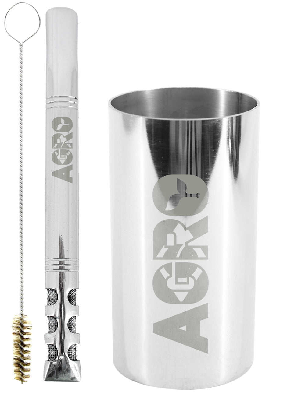 Kit Tereré Copo Cuia Premium Bomba Inox Agro Brasil