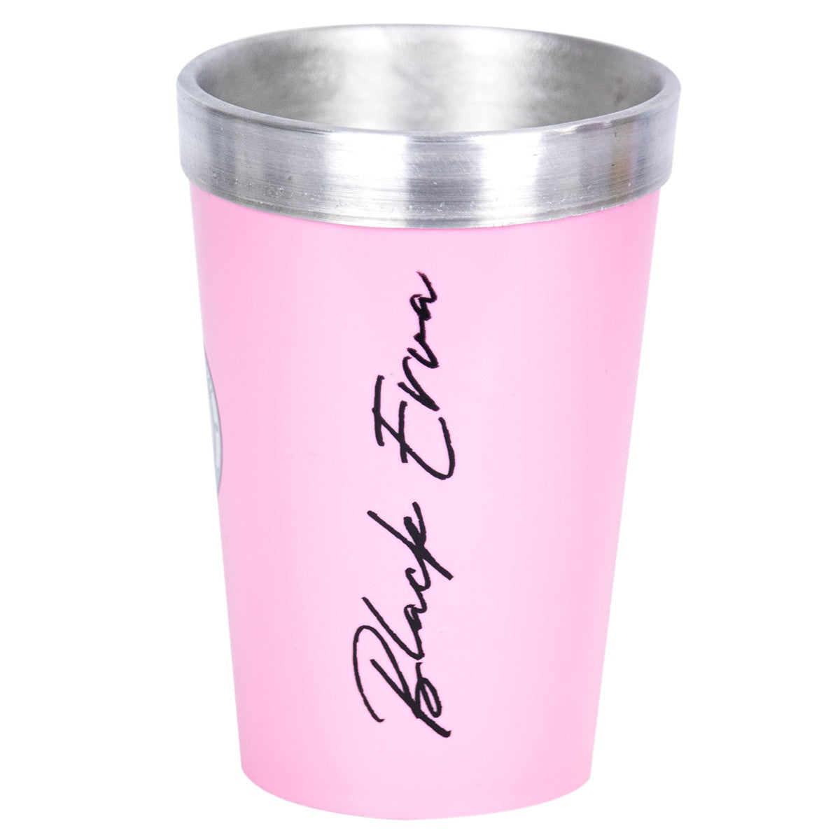 Copo Térmico Tereré Black Erva Alumínio e Acrilico Rosa 300ml