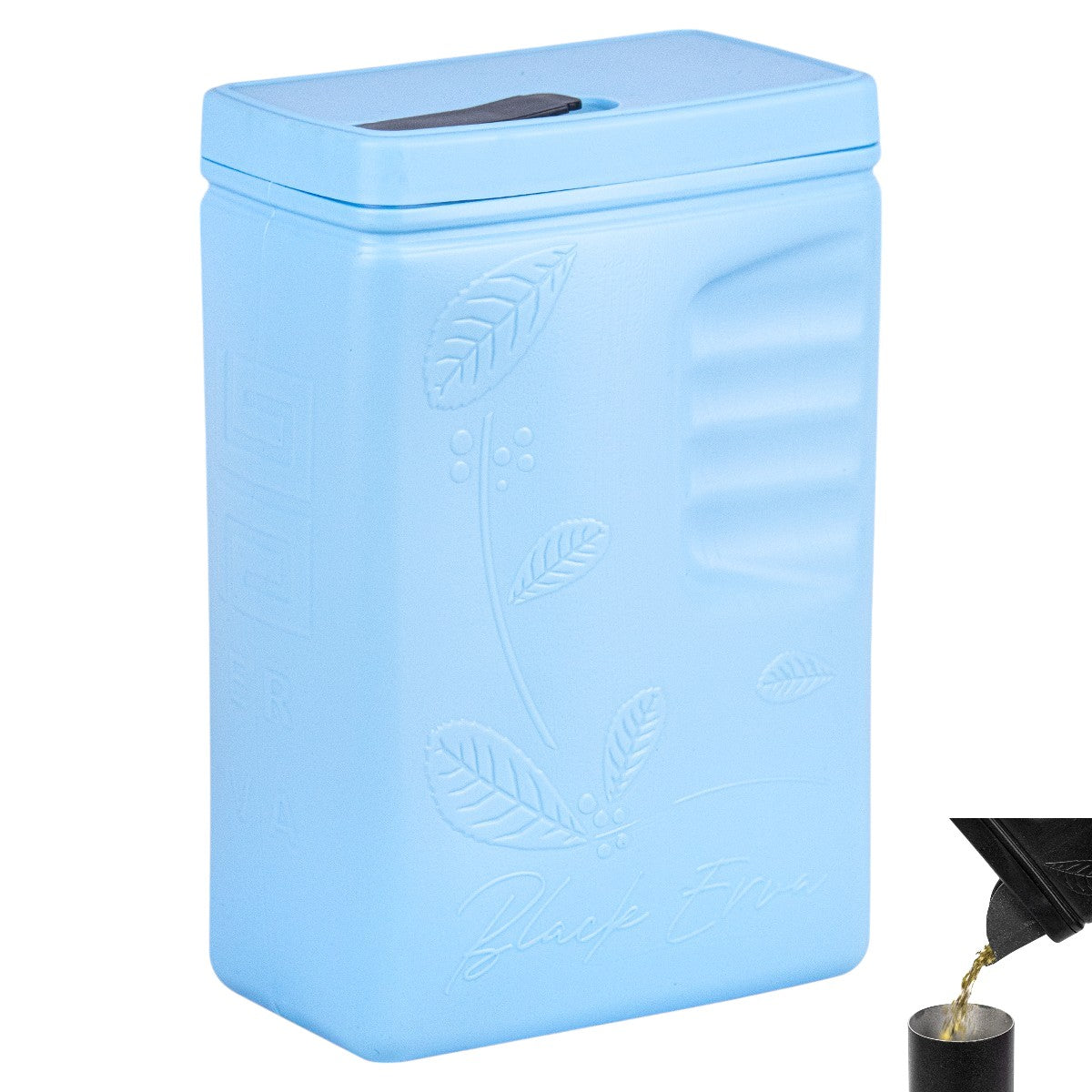 Porta Erva Tereré Black Erva 500g Azul Claro