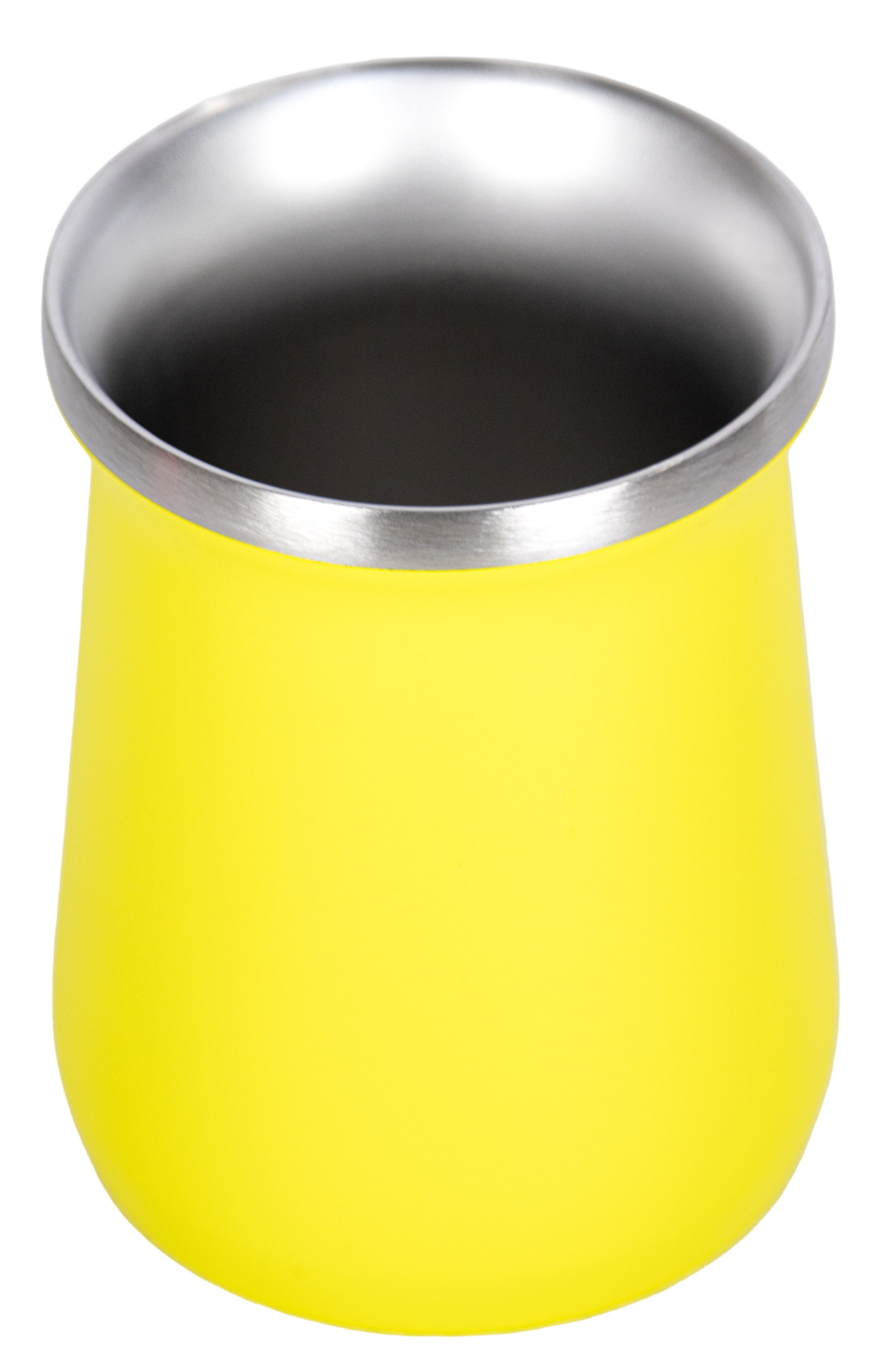 Copo Cuia Tereré Térmico 100% Inox 236ml Amarelo