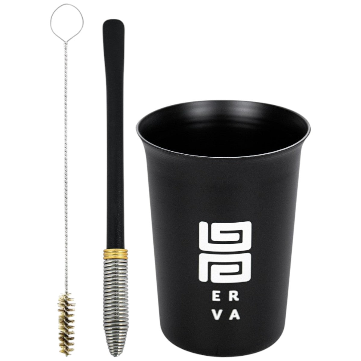 Kit Copo Tereré Black Erva New Classic Alumínio Bomba Preta