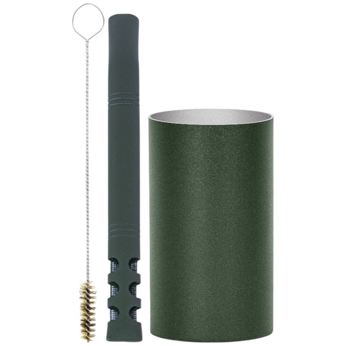 Kit Bomba V6 e Copo Redondo Terere Aço Inox - Escolha a Cor