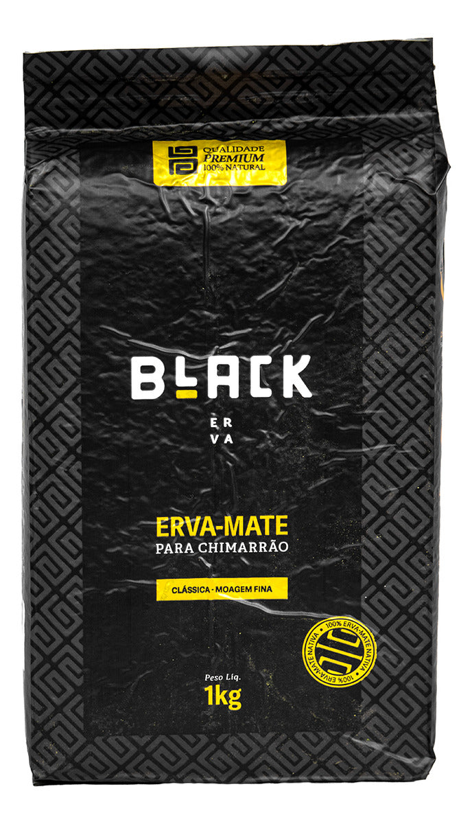 Erva Mate Para Chimarrão Black Premium 100% Natural Fina 1kg
