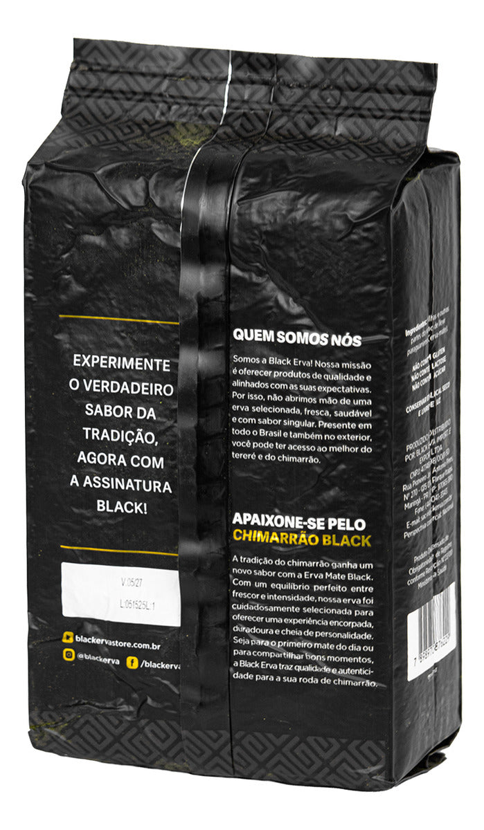 Erva Mate Para Chimarrão Black Premium 100% Natural Fina 1kg