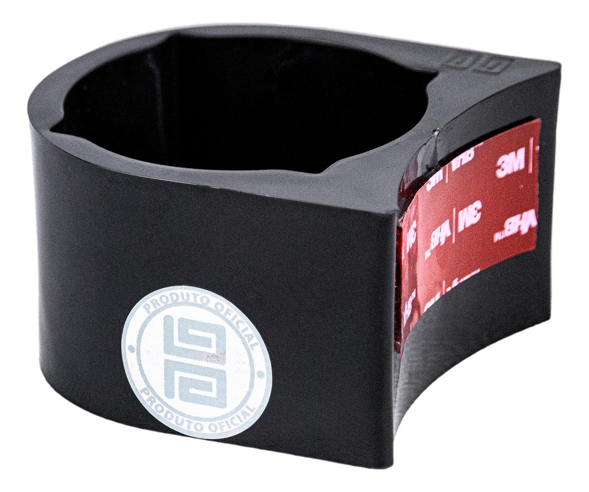 Porta Copo Cuia Tereré Para Garrafa 2.5l 4l 5l Preto Fita 3m