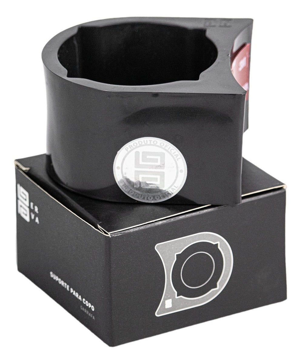 Porta Copo Cuia Tereré Para Garrafa 2.5l 4l 5l Preto Fita 3m