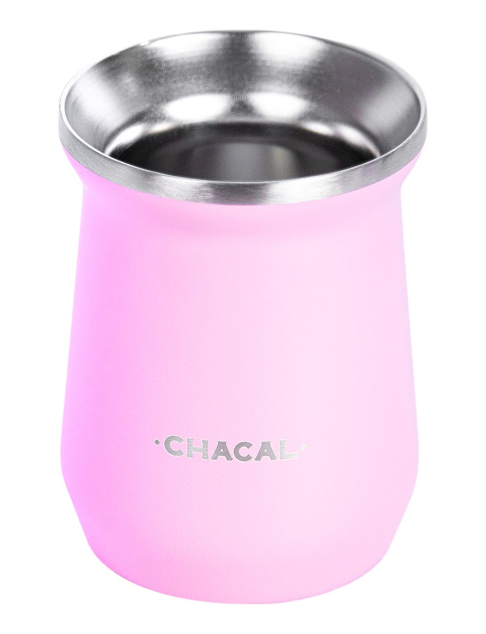 Copo Cuia Tereré Térmico 100% Inox Chacal 236ml Rosa