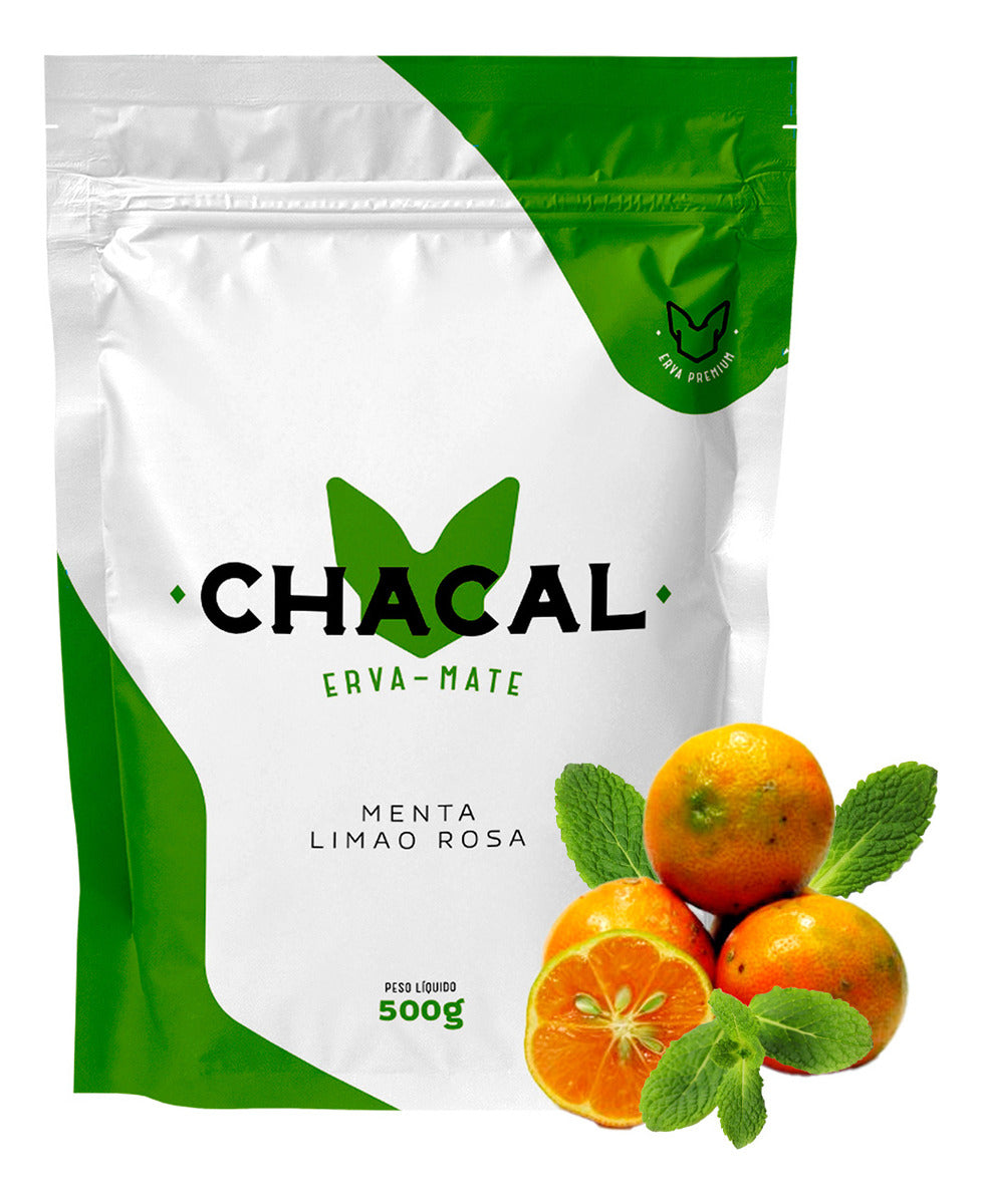 Erva Mate Tereré Chacal Premium 500g - Menta Limão Rosa