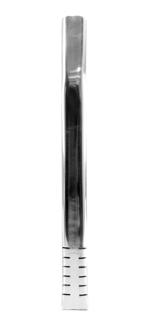 Bomba De Terere 19cm Aço Inox Lisa Filete Polido