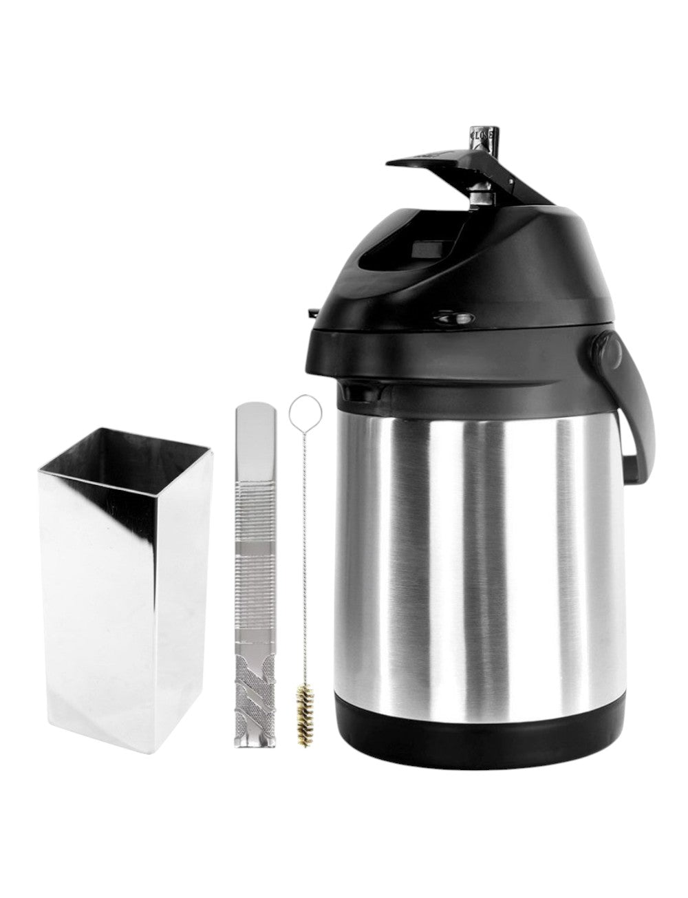 Kit Tereré Copo Quadrado Inox Bomba Inox Garrafa Termica Inox