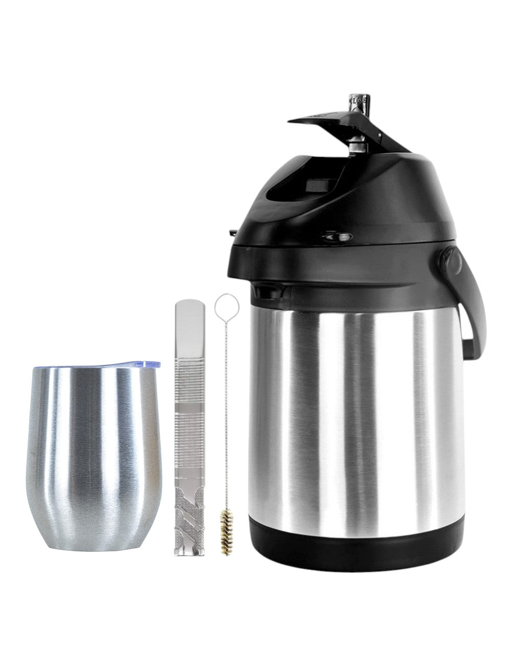 Kit Tereré Copo Termico 360ml Com Tampa Bomba Inox Garrafa Termica Inox