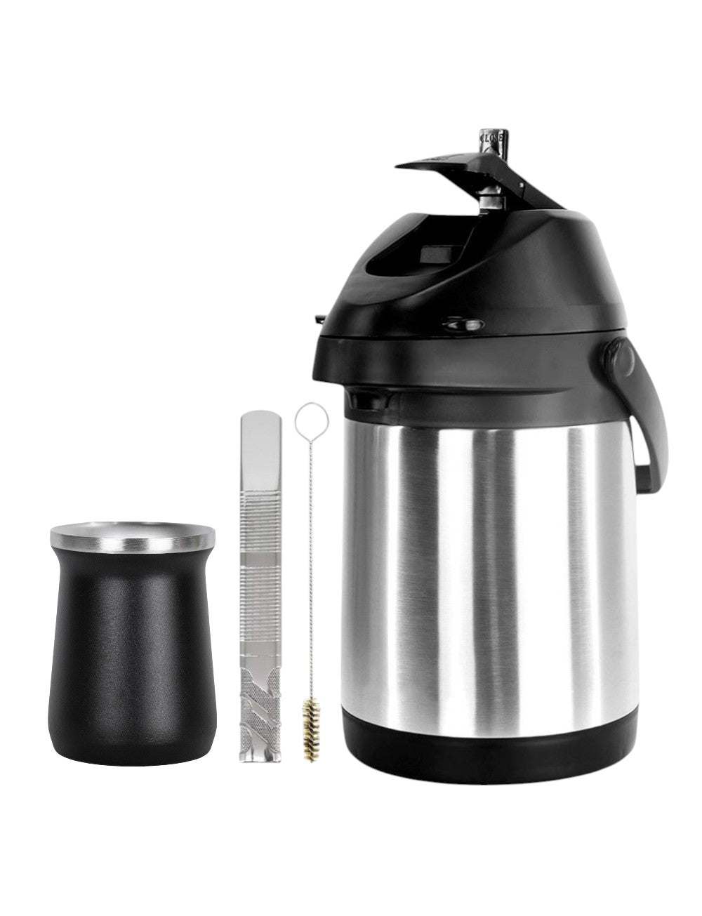 Kit Tereré Cuia Termico 236ml Bomba Inox Garrafa Termica Inox