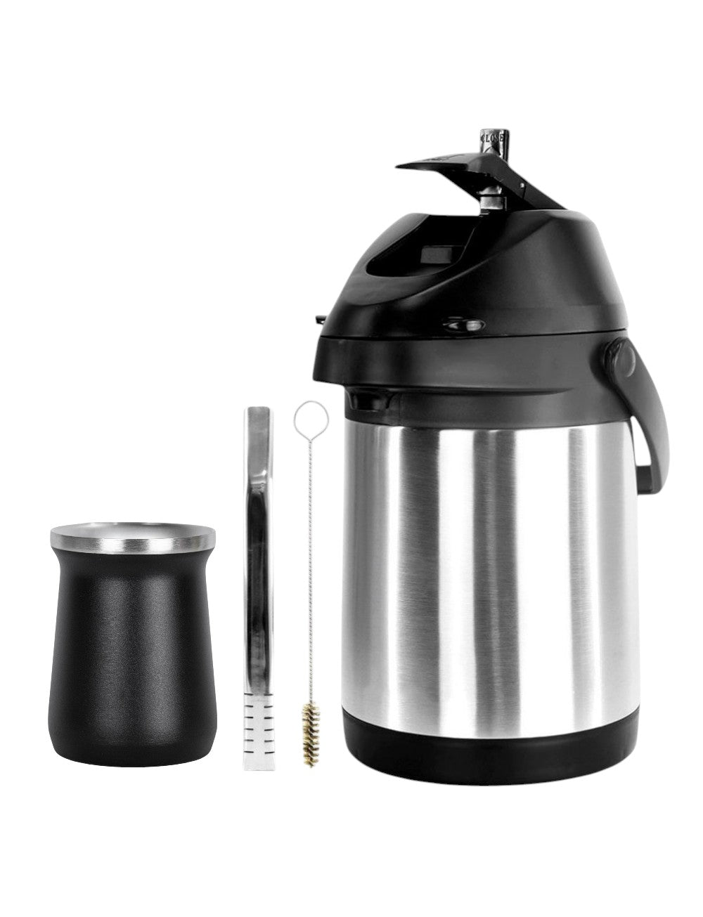 Kit Tereré Cuia Termico 236ml Bomba Inox Garrafa Termica Inox