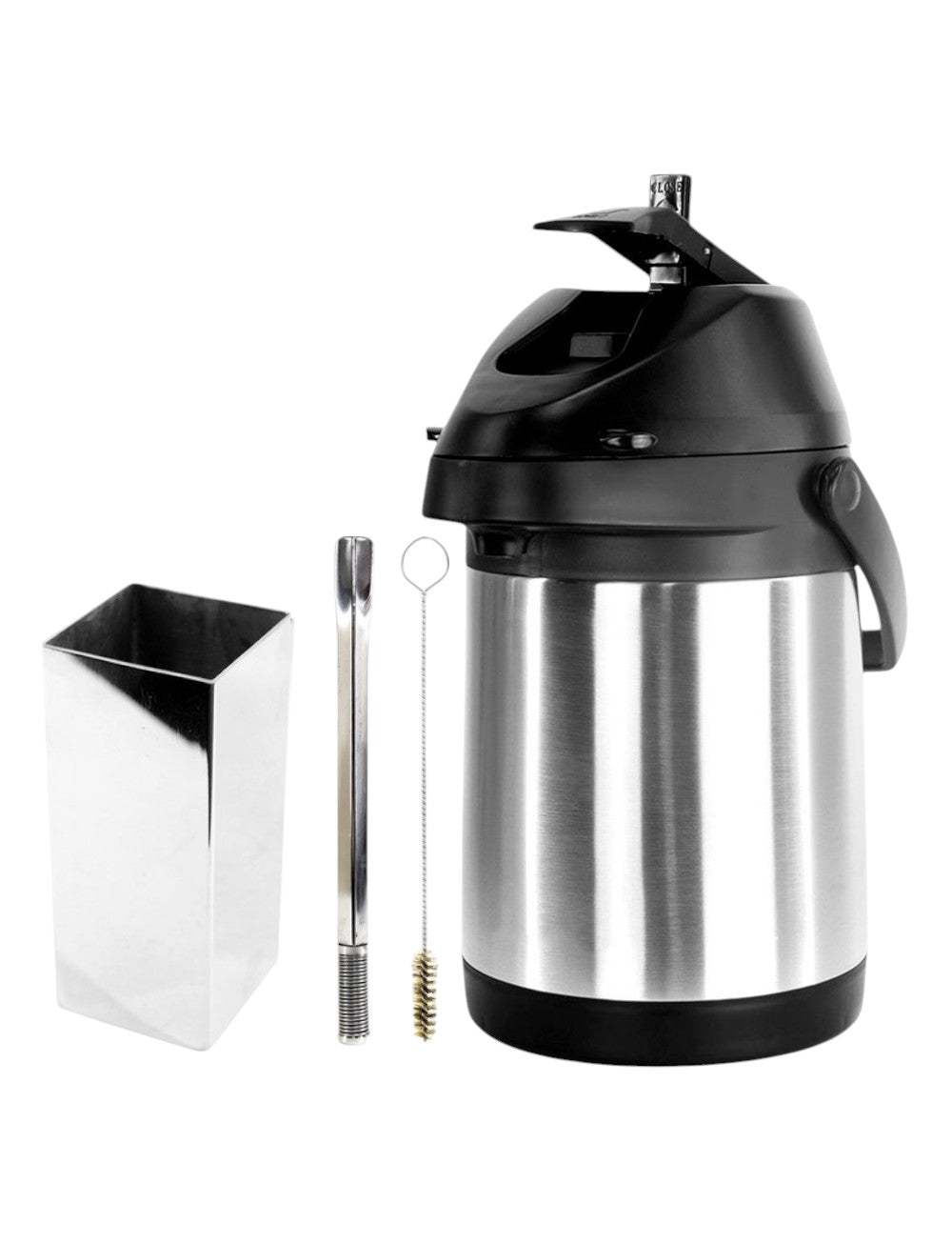 Kit Tereré Copo Quadrado Inox Bomba Inox Garrafa Termica Inox