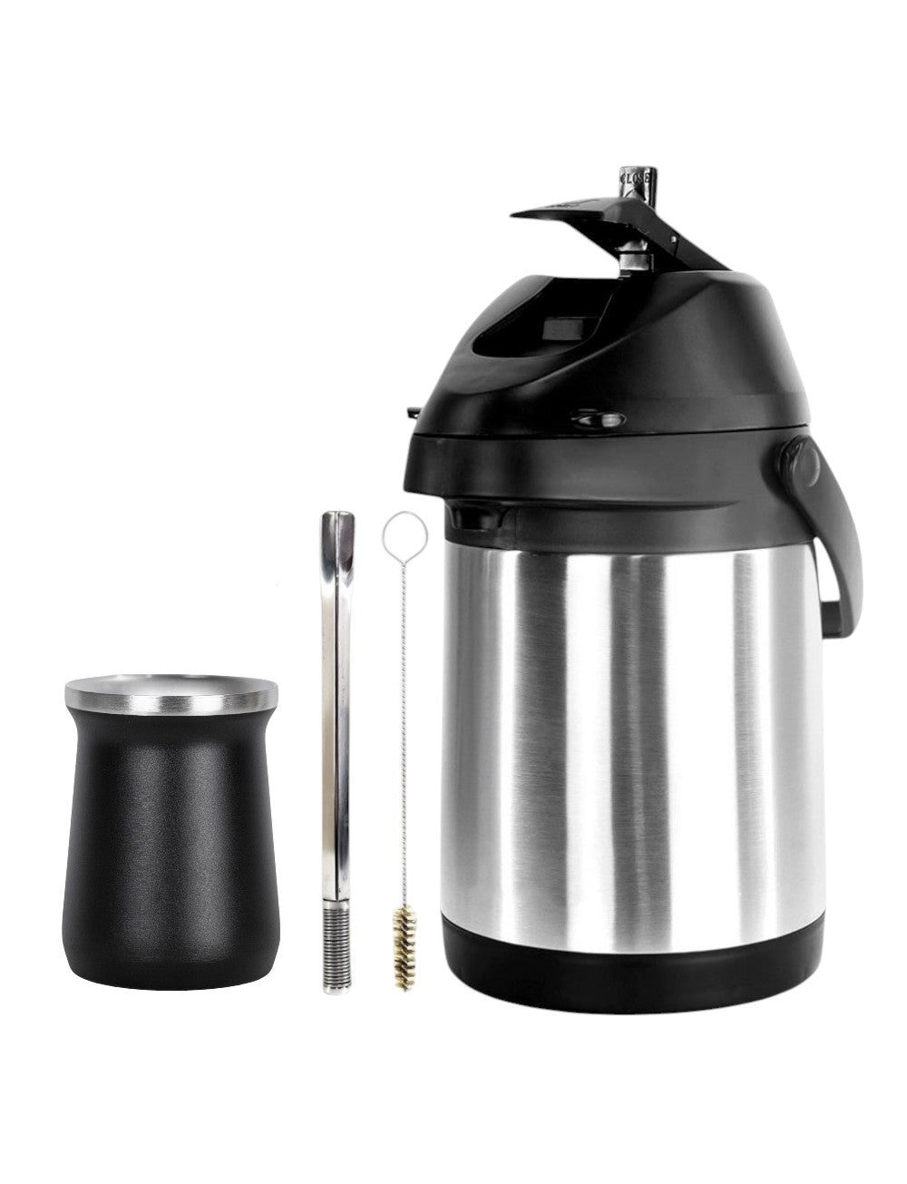 Kit Tereré Cuia Termico 236ml Bomba Inox Garrafa Termica Inox