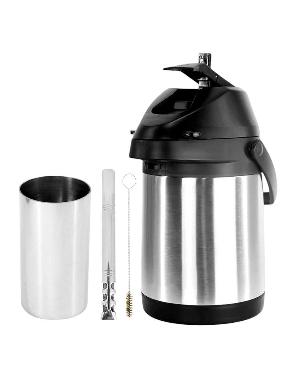 Kit Tereré Copo Redondo Bomba Bojo Mola Garrafa Termica Inox