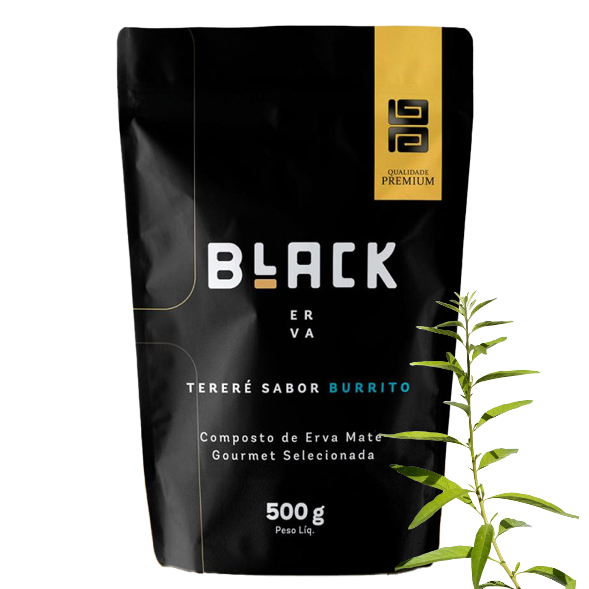 Erva Mate Tereré Black Erva Premium 500g Burrito
