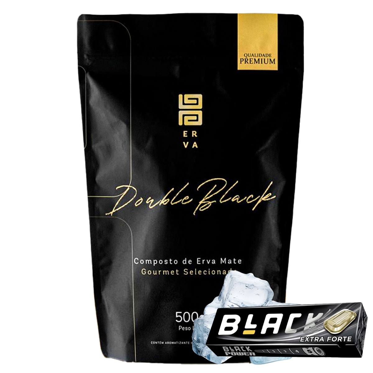 Erva Mate Tereré Black Erva Premium 500g Double Black