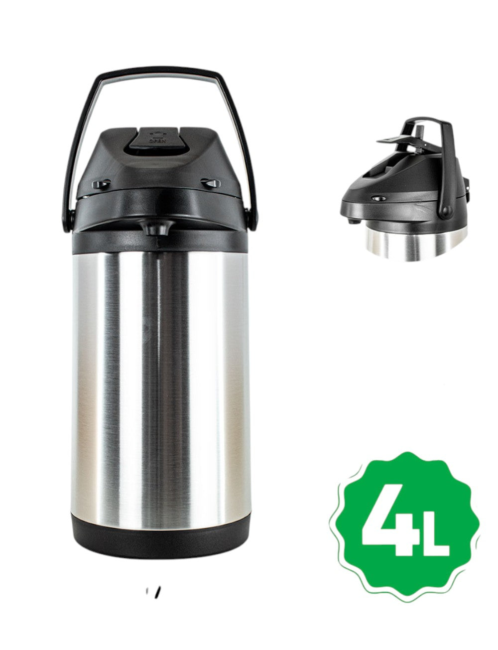 Garrafa Termica Chacal Inox 4l Tereré Café Chimarrão Chá Inox
