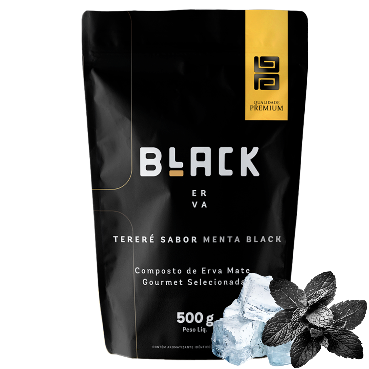 Erva Mate Tereré Black Erva Premium 500g Menta Black