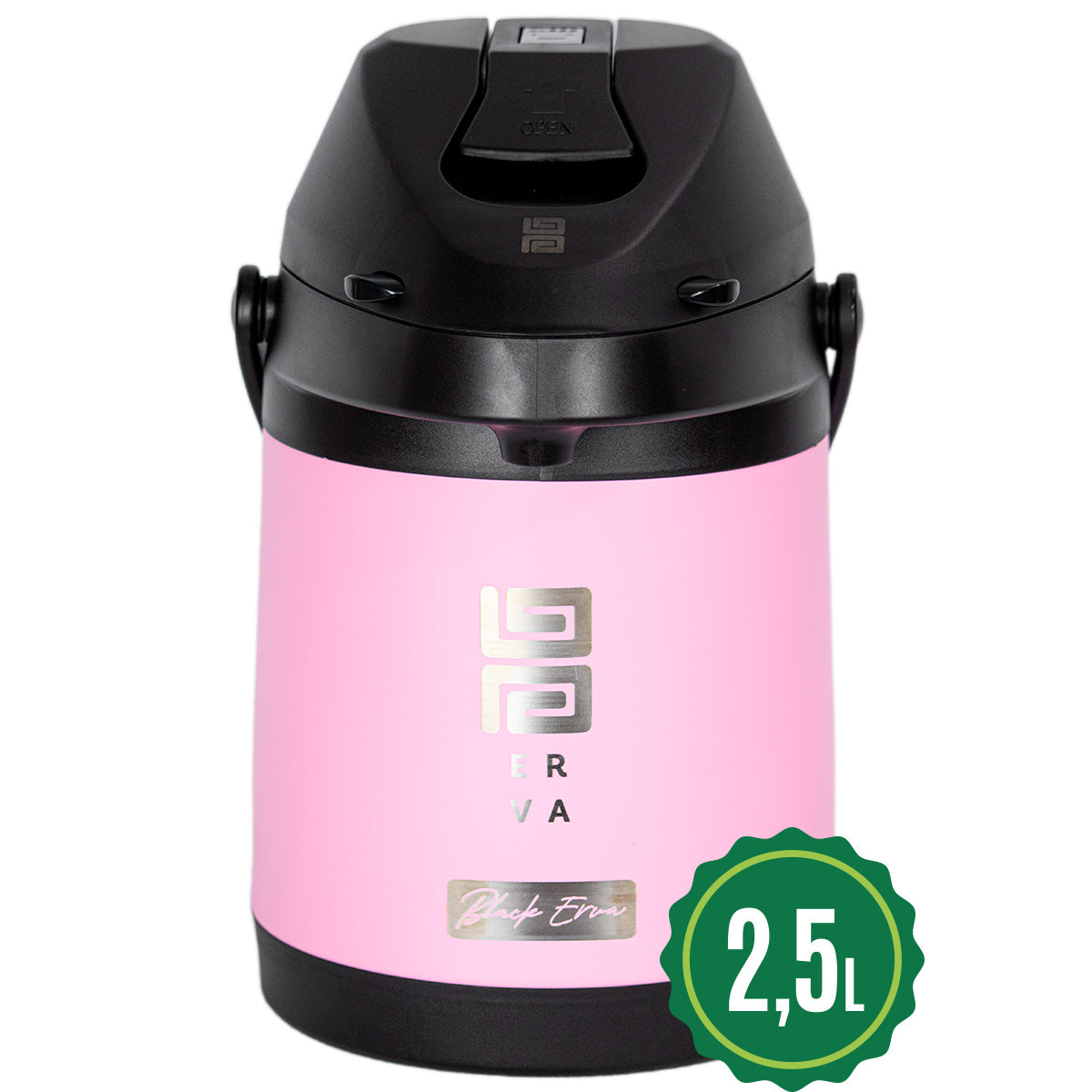 Garrafa Termica Inox 2.5l Tereré Chimarrão Black Rosa