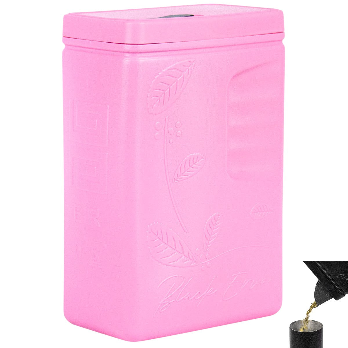 Porta Erva Tereré Black Erva 500g Rosa