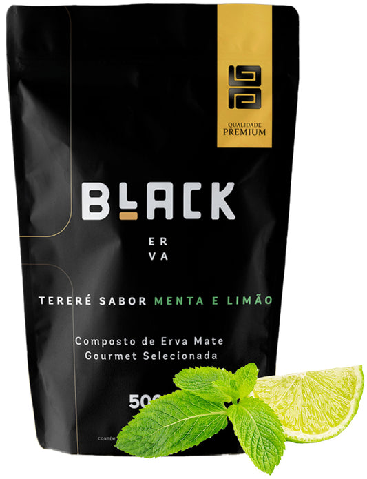 Erva Mate Tereré Black Erva Premium 500g Menta Limão