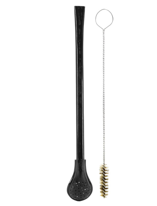Bomba De Terere Aço Tradicional Preto 18cm
