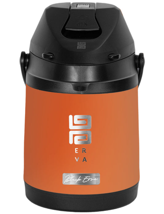 Garrafa Termica Inox 2.5l Tereré Chimarrão Black Laranja