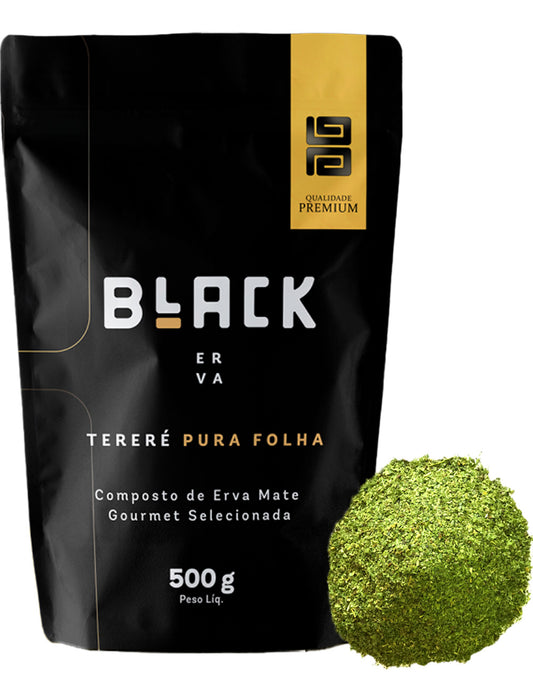 Erva Mate Tereré Black Erva Premium 500g Pura Folha