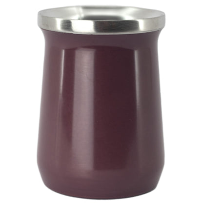 Copo Cuia Tereré Térmico 100% Inox  236ml Bordo