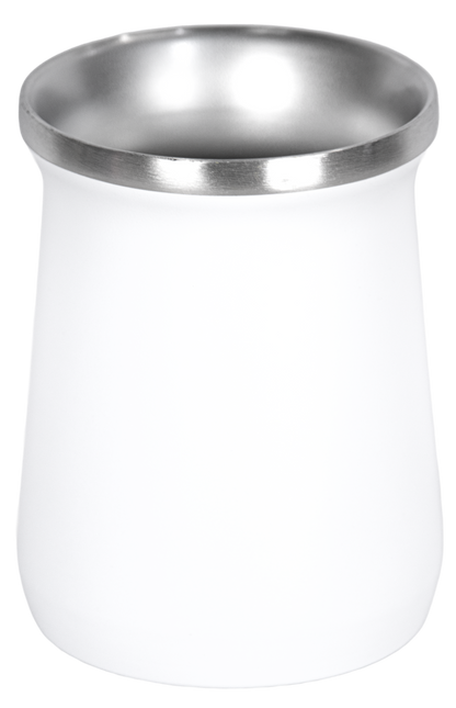 Copo Cuia Tereré Térmico 100% Inox  236ml Branco