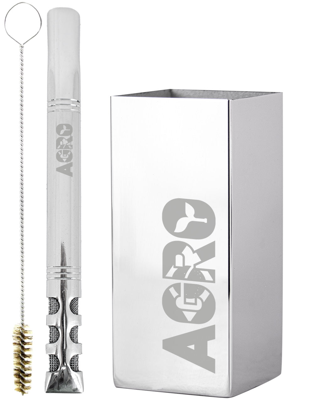 Kit Tereré Copo Cuia Premium Bomba Inox Agro Brasil