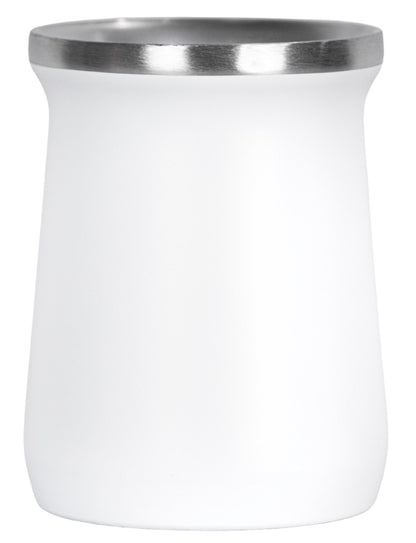 Copo Cuia Tereré Térmico 100% Inox  236ml Branco