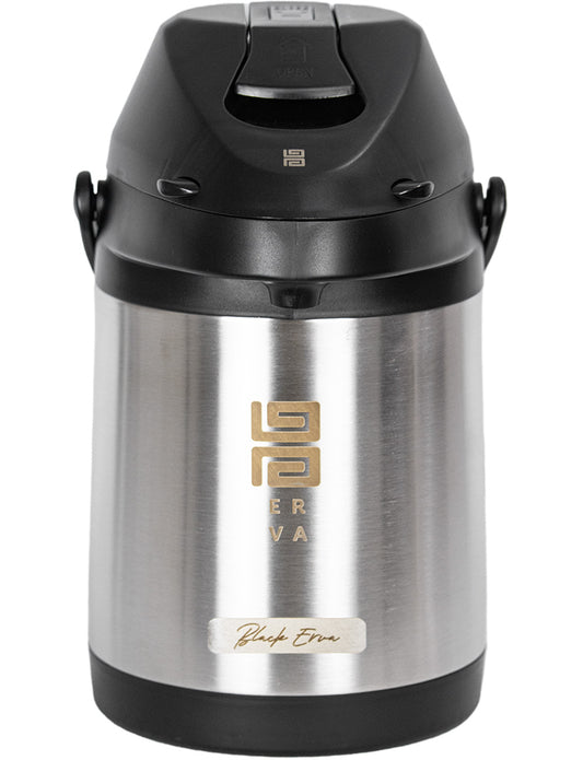 Garrafa Termica Inox 2.5l Tereré Chimarrão Black Silver