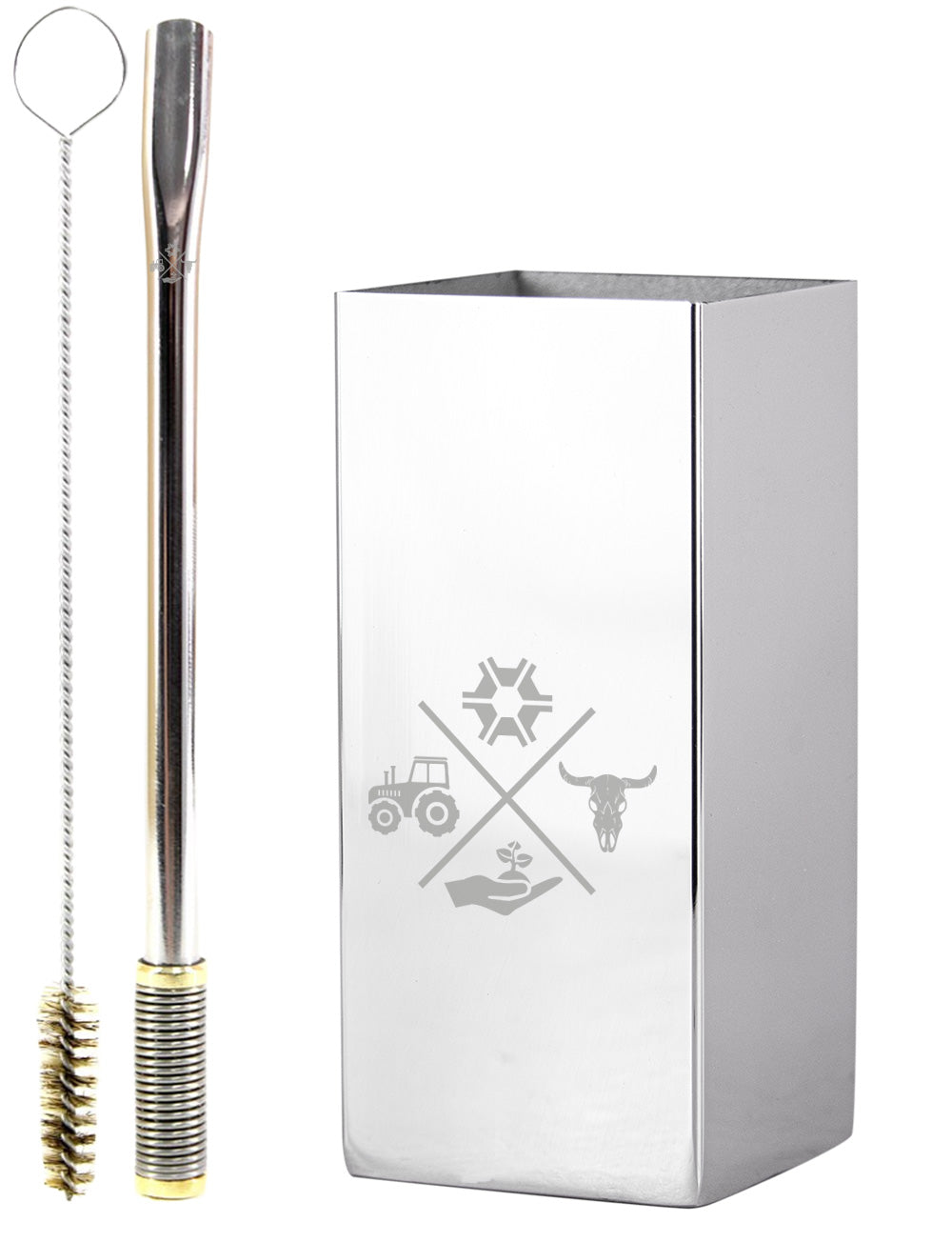 Kit Tereré Copo Cuia Premium Bomba Inox Made in Roça