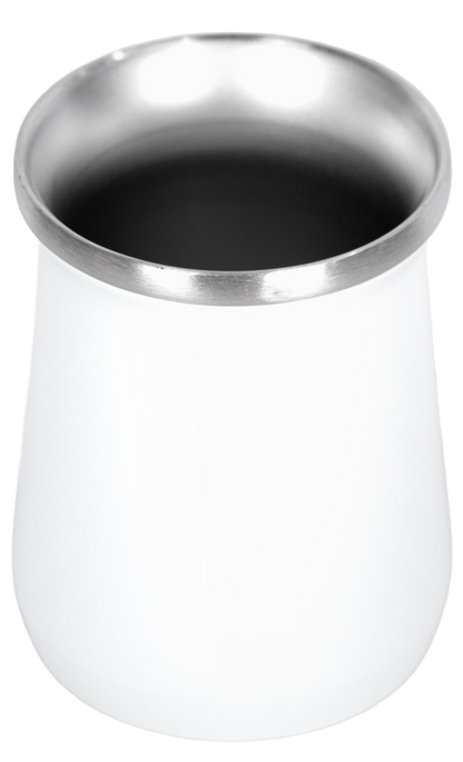 Copo Cuia Tereré Térmico 100% Inox  236ml Branco