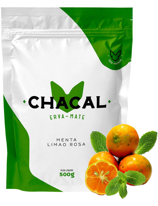 Erva Mate Tereré Chacal Premium 500g - Menta Limão Rosa
